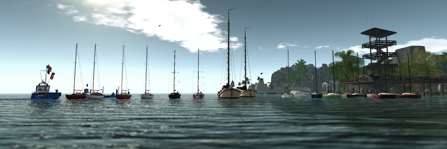 From the left (in boats): Emileigh (Bandit IF), Sirius (Bandit IF), Red (Bandit IF), Sin (Bandit IF), Jamie (Bandit 22 LTE), Kael (Bandit 22 LTE), Leif (Bandit Skutsje), Araton & Ana (Bandit Skutsje), Xiao (Bandit IF), Rugger & Chaos (Bandit 22 LTE), Alex (Bandit 22 LTE), Sea (Bandit 22 LTE), Zimtzicke (Bandit 22 LTE), and Emilio (Bandit 22 LTE). On the race committee boat: Cryptic. On the dock: Daenerys, and Sere. On the pier: Laorina, Julia, and Cassie.