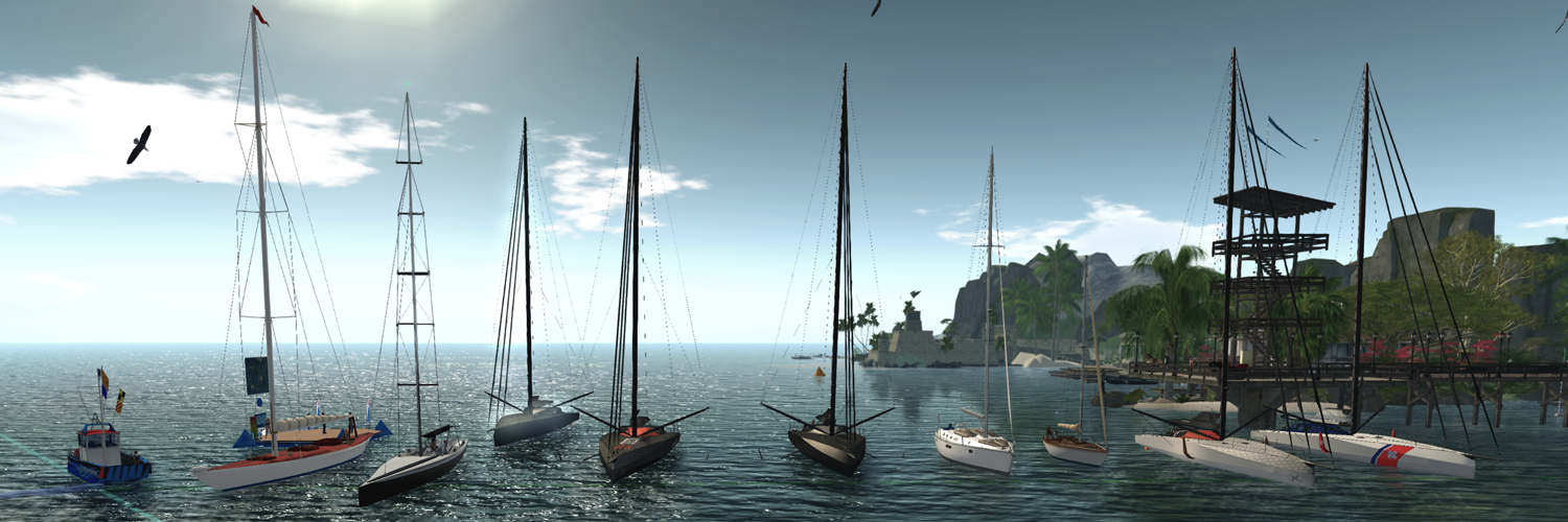 Big boat fleet, from the left (in boats): Emileigh (Trudeau 12 Metre), Mary (ACA33), Juicy (TMS I-Mocca 60), Leif (TMS I-Mocca 60), Markis (TMS I-Mocca 60), Rugger (TMS Palain), Milisandra (Isard Machichaco), Zimtzicke (TMS I-Mocca 60), and Kael (TMS I-Mocca 60). On the Race Committee Boat: Cryptic. On the dock: Daenerys, Sin, Araton, Sera, and Erica. On the pier: Cole, Julia, and Lexie.